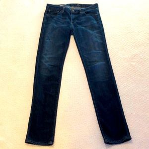 Adriano Goldschmied women's the stevie slim straight ankle jeans in size 28R